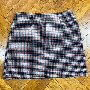 Rouje houndstooth wool multicolored mini skirt